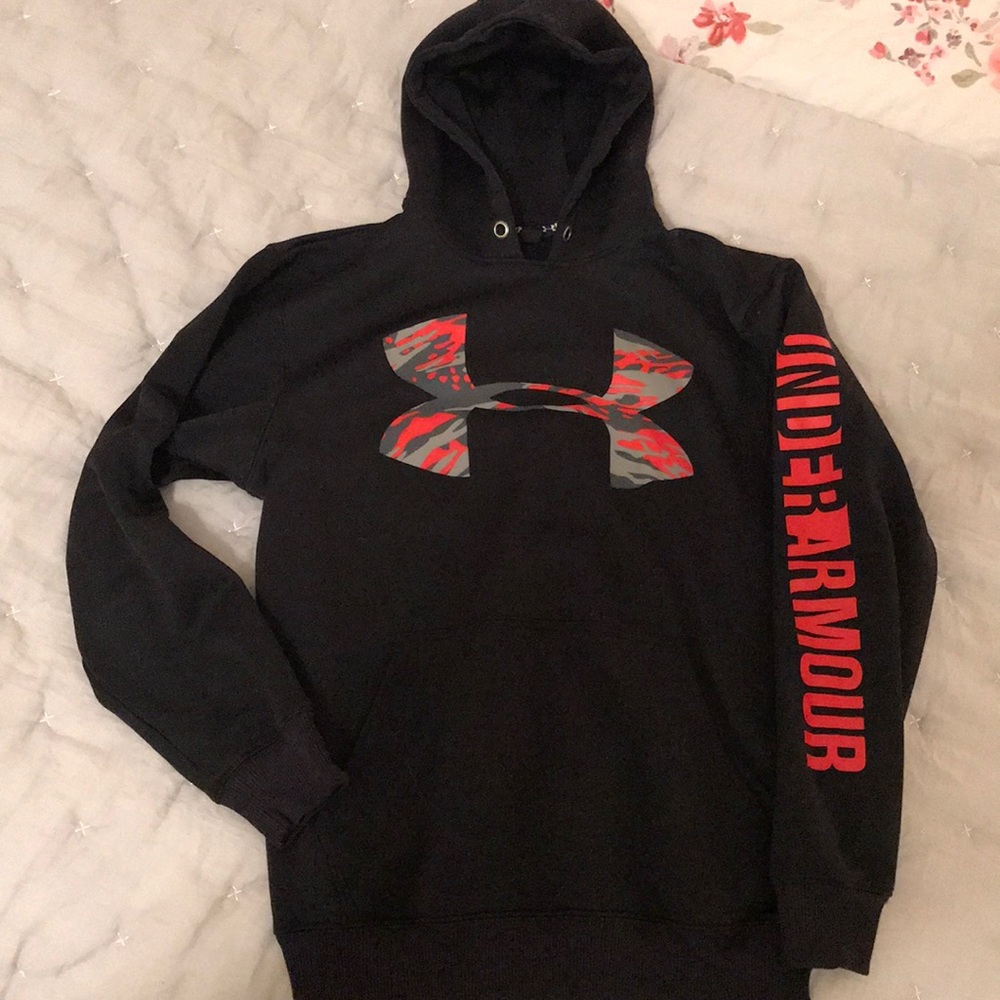 Under Armor Pullover Black Hoodie Cold Gear